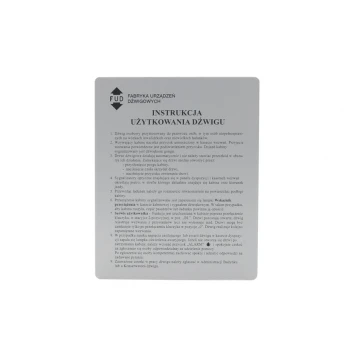 Tabliczki przemysłowe grawerowane z aluminium aluply - wymiary: 175x220mm - TAB137 