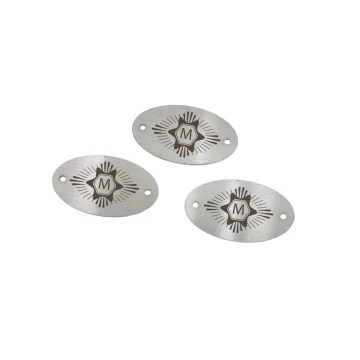 Tabliczki stalowe szczotkowane z Twoim grawerem - wym. 40x23x1mm - TAB123