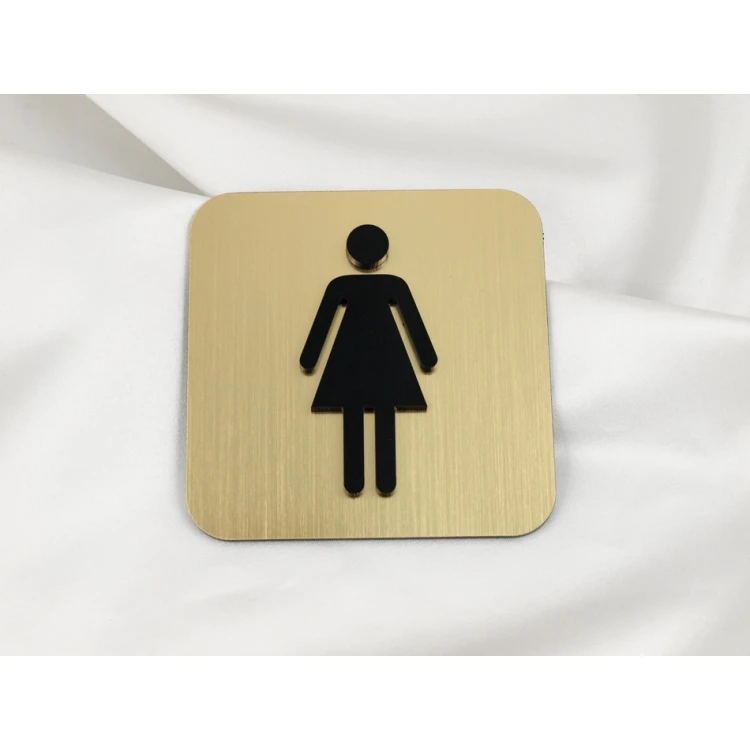 WYPUKŁE OZNAKOWANIE TOALET I BHP - WYM. 80X80MM