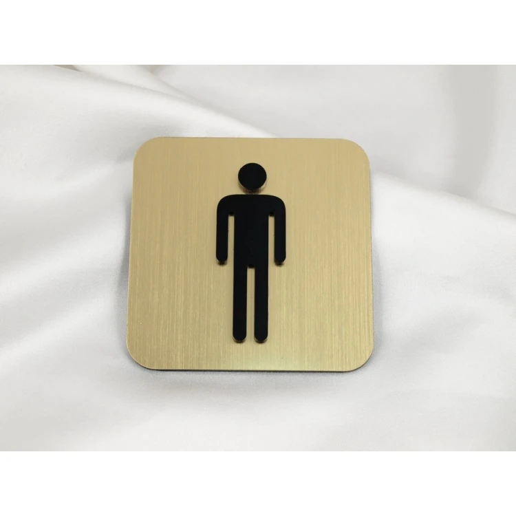 WYPUKŁE OZNAKOWANIE TOALET I BHP - WYM. 80X80MM