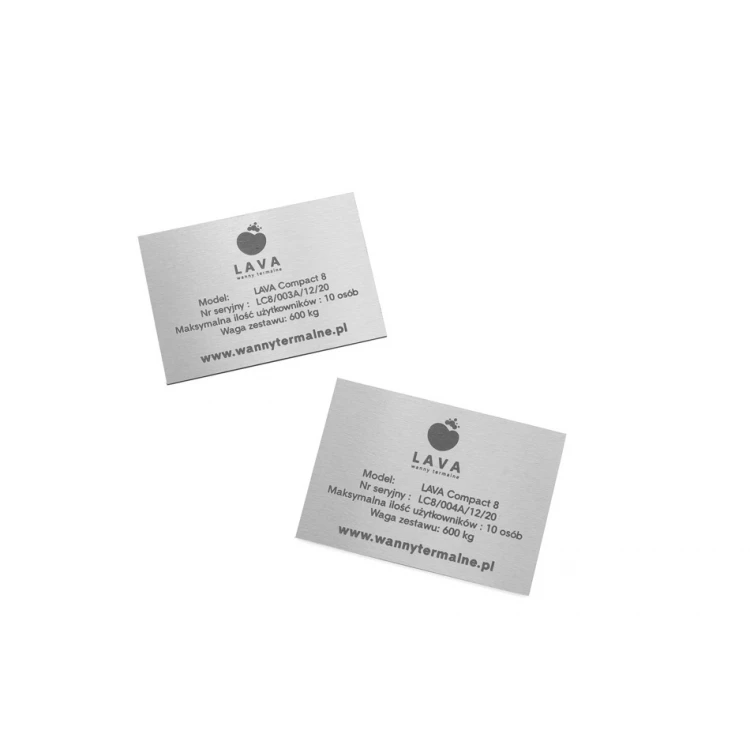 Tabliczka grawerowana laserem - DIBOND SZCZOTKOWANY 3mm wymiary: 100x70mm - TAB124