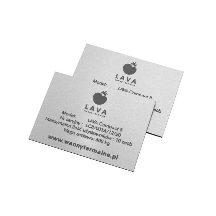 Tabliczka grawerowana laserem - DIBOND SZCZOTKOWANY 3mm wymiary: 100x70mm - TAB124