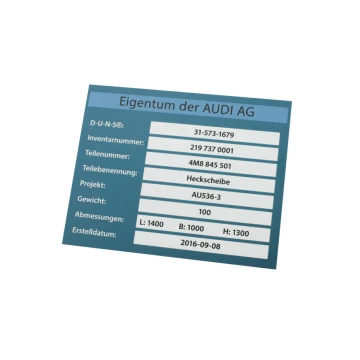 Tabliczki znamionowe z aluminium anodowanego - niezniszczalny druk - wymiary: 100x80mm - TZN028
