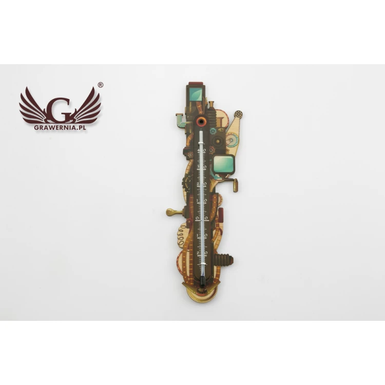 Termometr steampunkowy - cyfrowy druk UV - TER010