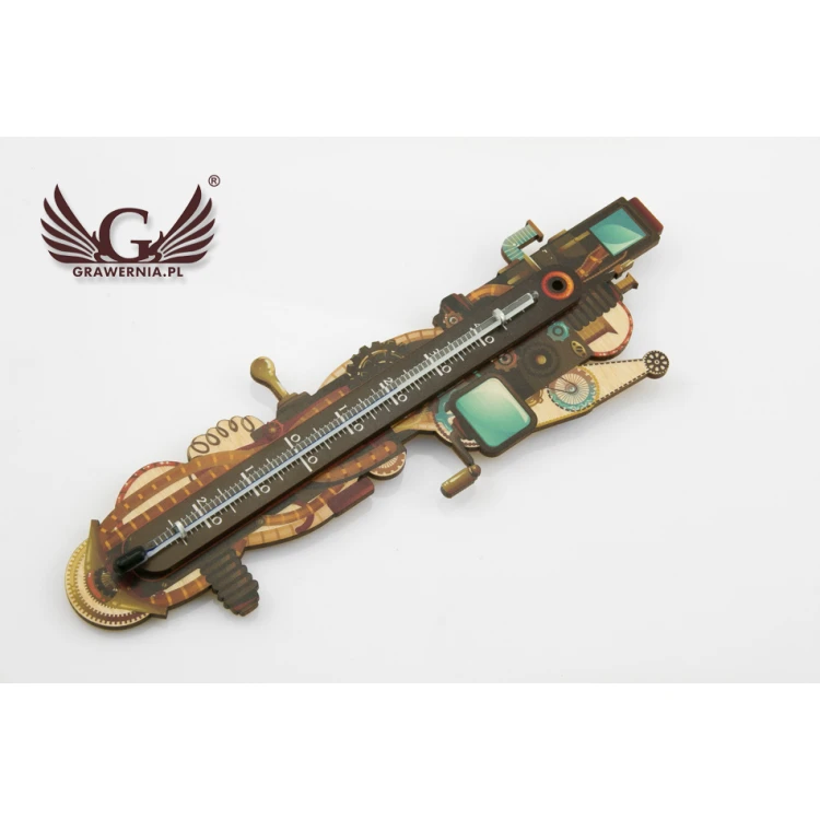 Termometr steampunkowy - cyfrowy druk UV - TER010