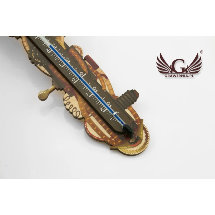 Termometr steampunkowy - cyfrowy druk UV - TER010