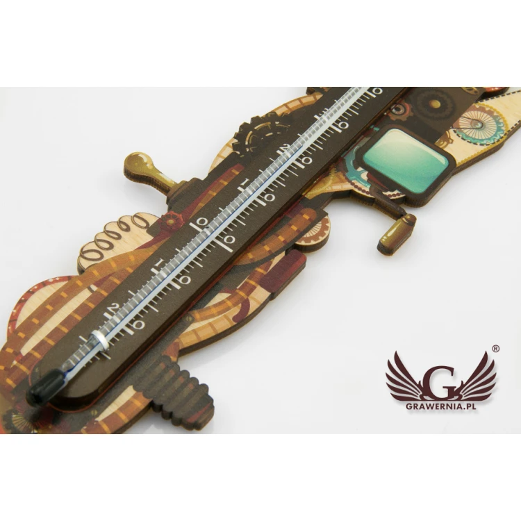 Termometr steampunkowy - cyfrowy druk UV - TER010