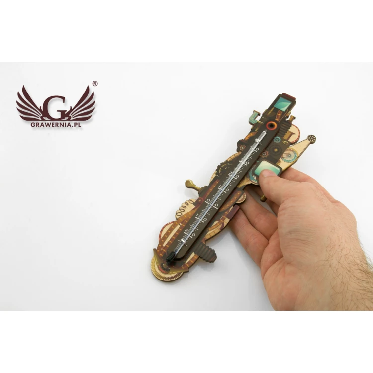 Termometr steampunkowy - cyfrowy druk UV - TER010