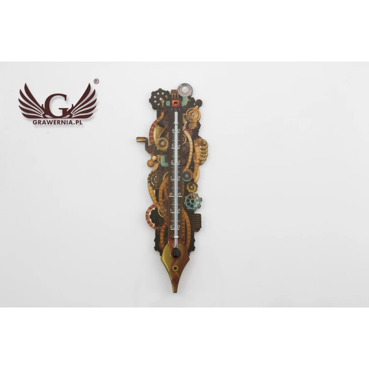 Termometr steampunkowy - cyfrowy druk UV - TER011