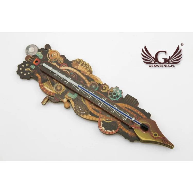 Termometr steampunkowy - cyfrowy druk UV - TER011