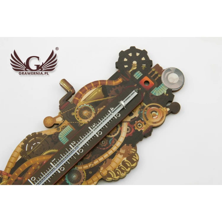 Termometr steampunkowy - cyfrowy druk UV - TER011