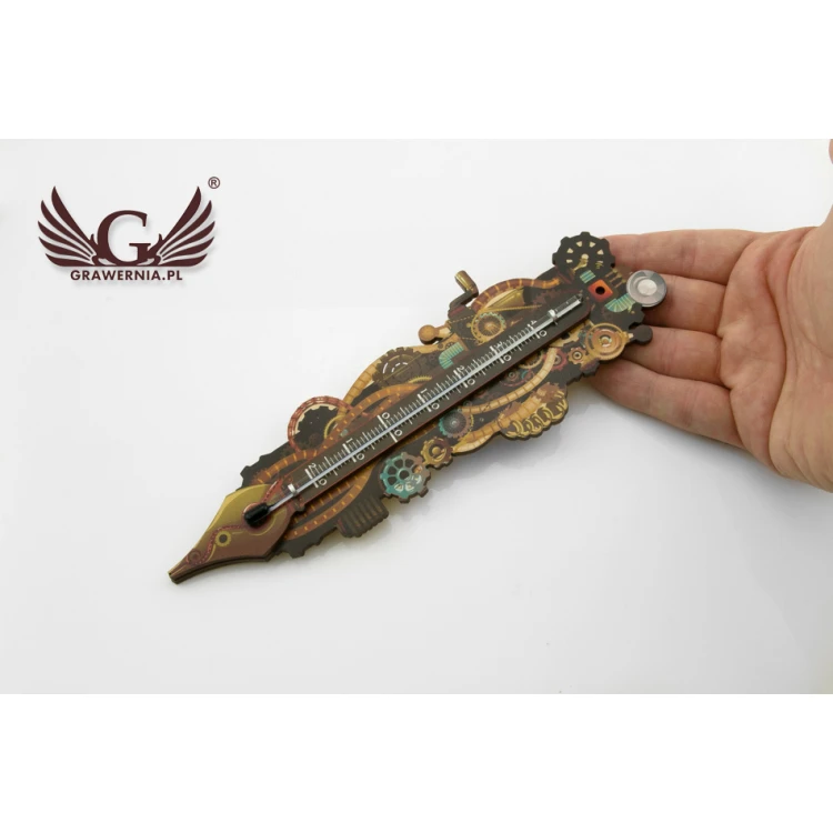 Termometr steampunkowy - cyfrowy druk UV - TER011