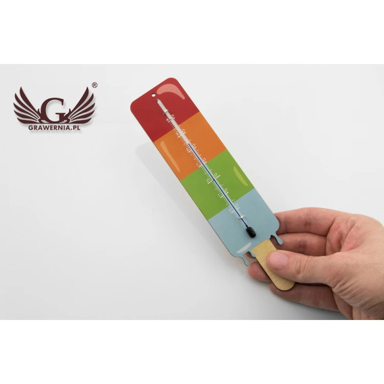 Termometr wakacyjny w kształcie loda - cyfrowy druk UV - TER002