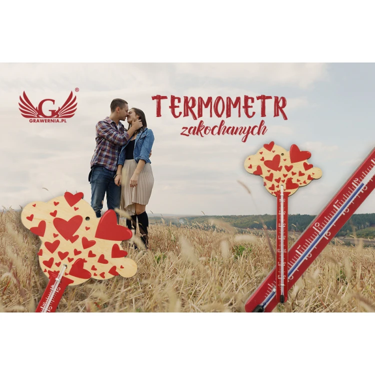 Termometr zakochanych - cyfrowy druk UV - walentynki TER012