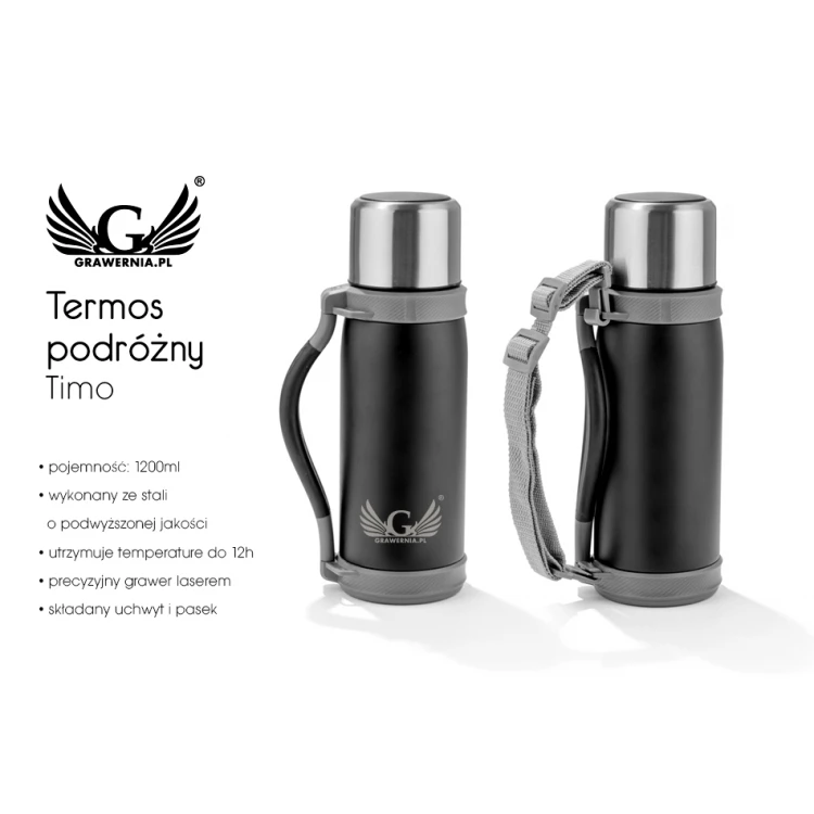Termos z Twoim grawerem - Timo - 1200ml - KUB026