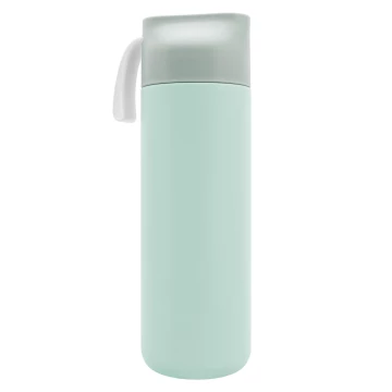 Termos ze stali nierdzewnej z grawerem - turkusowy - 600 ml - TRM011
