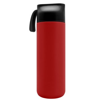 Termos ze stali nierdzewnej z grawerem - czerwony - 600 ml - TRM015