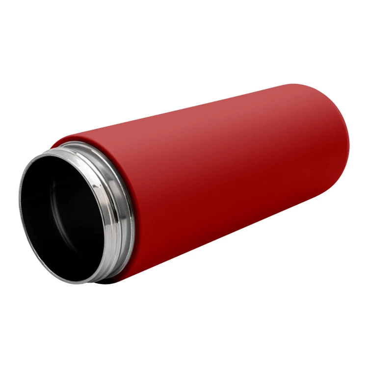 Termos ze stali nierdzewnej z grawerem - czerwony - 600 ml - TRM015