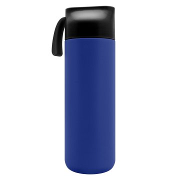 Termos ze stali nierdzewnej z grawerem - niebieski - 600 ml - TRM016