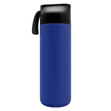 Termos ze stali nierdzewnej z grawerem - niebieski - 600 ml - TRM016