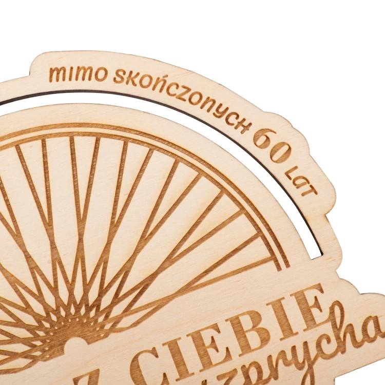 Topper na tort - niezła z Ciebie szprycha - sklejka brzozowa - TOP061