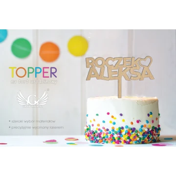 Topper na tort - Roczek - TOP040