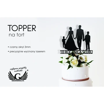 Topper na tort rocznicowy - figurka - TOP038