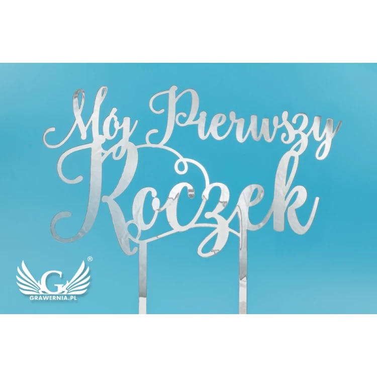 Topper na tort urodzinowy - Mój Pierwszy Roczek - TOP035