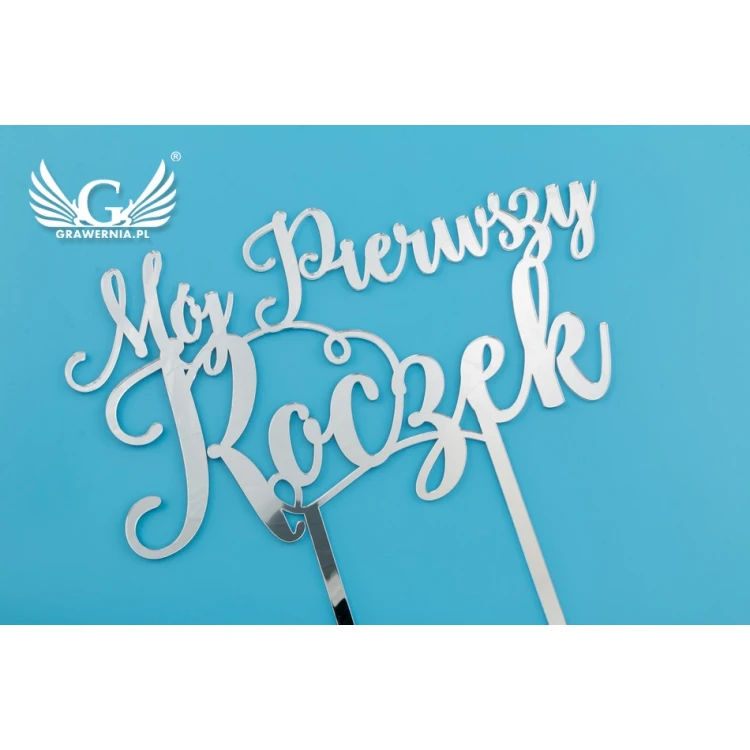 Topper na tort urodzinowy - Mój Pierwszy Roczek - TOP035