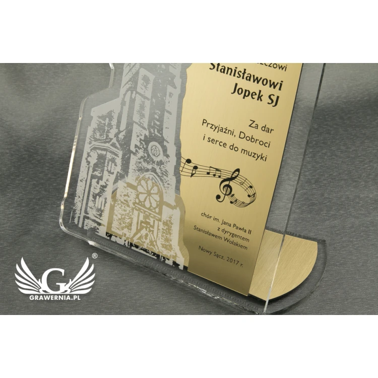 Trofeum akrylowe - model DTA20 - wysokość 21 cm