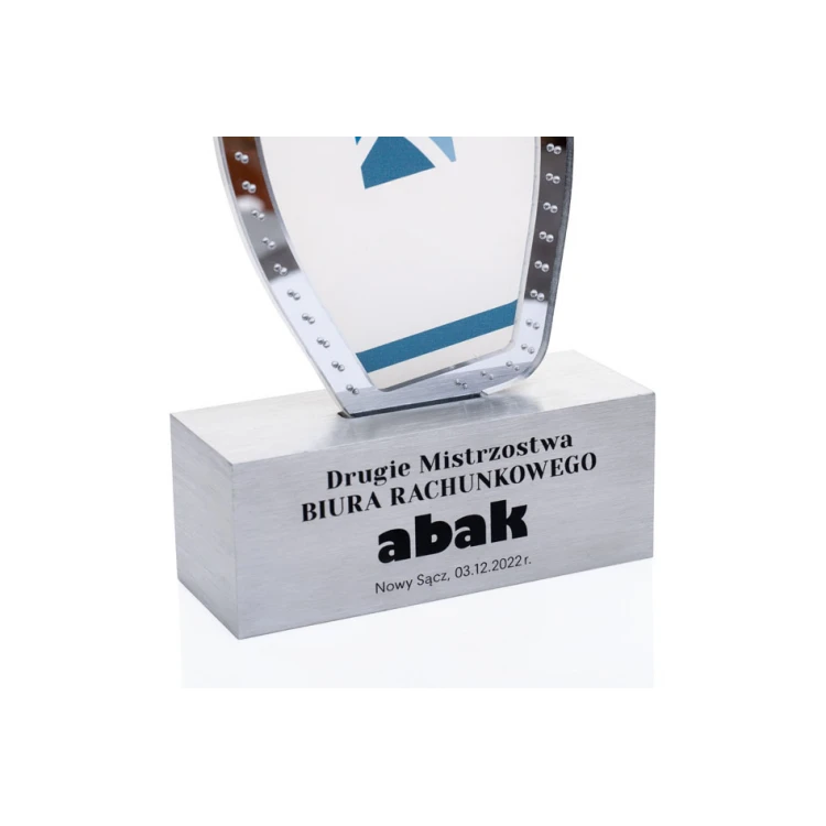 Trofeum akrylowe na aluminiowym postumencie - Kręgle - wys. 24cm - DTA079