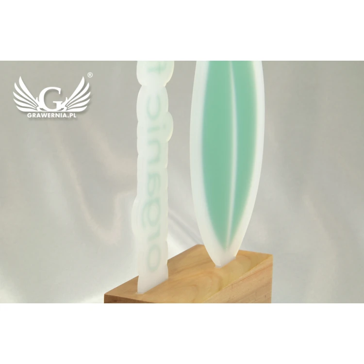 Trofeum akrylowe - NATURA - model DTA38 - wys. 21,5cm - druk UV