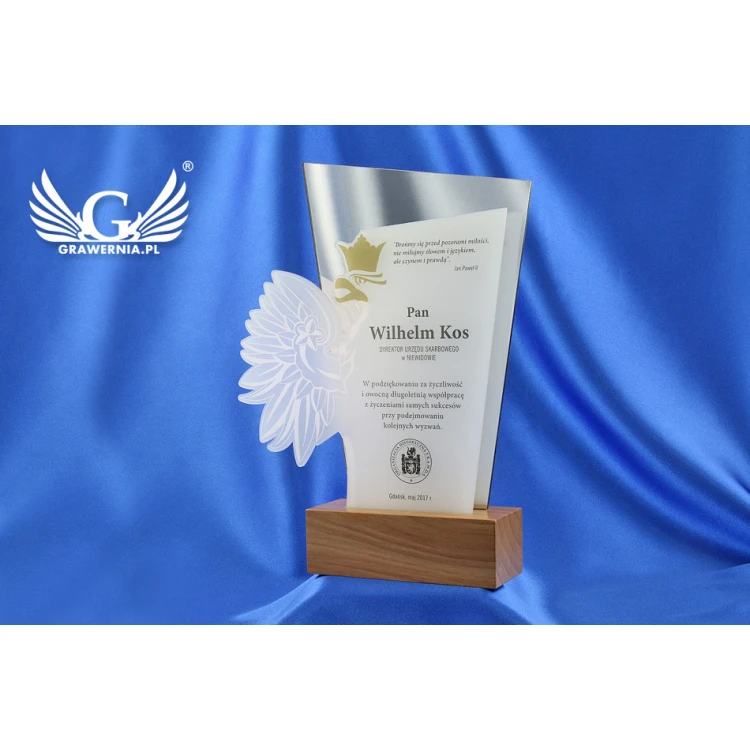 Trofeum akrylowe - ORZEŁ- model DTA41 - wys. 21,5cm