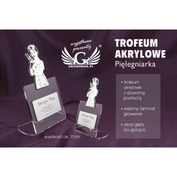 Trofeum akrylowe PIELĘGNIARKA model DTA25