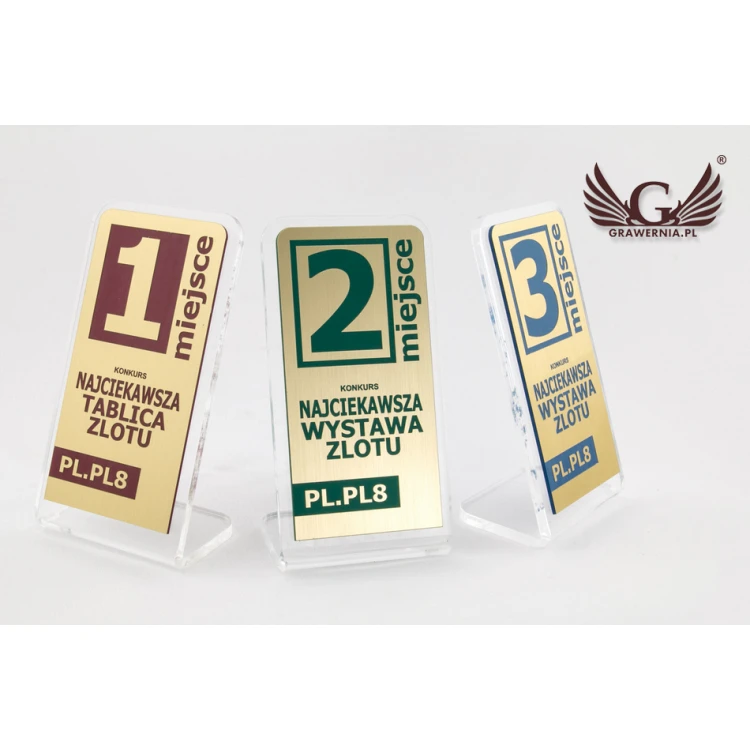 Trofeum akrylowe - SIMPLE STAND - model DTA53