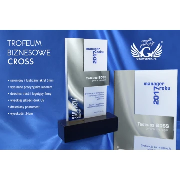 Trofeum biznesowe - CROSS - model DTA42 - wys. 24cm