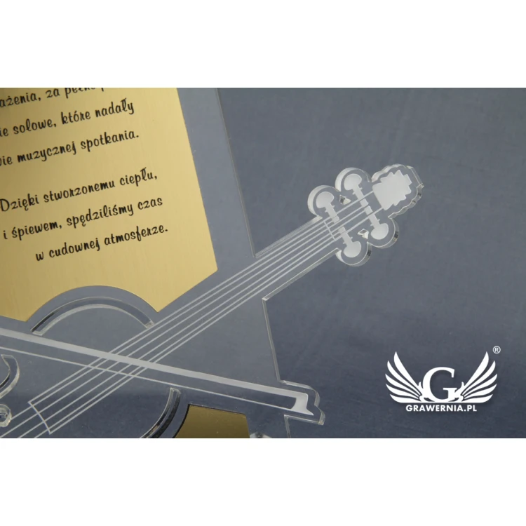 TROFEUM DLA MUZYKA - wg indywidualnego projektu - model DTA11