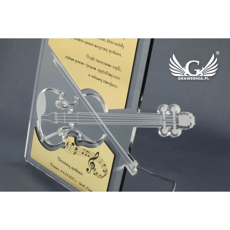 TROFEUM DLA MUZYKA - wg indywidualnego projektu - model DTA11