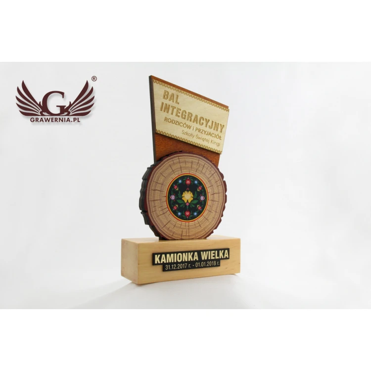 Trofeum drewniane  - FOLK - model DTA46 - wys. 21,5cm