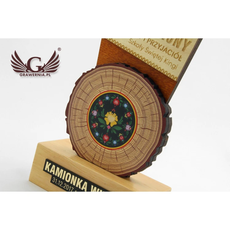 Trofeum drewniane  - FOLK - model DTA46 - wys. 21,5cm