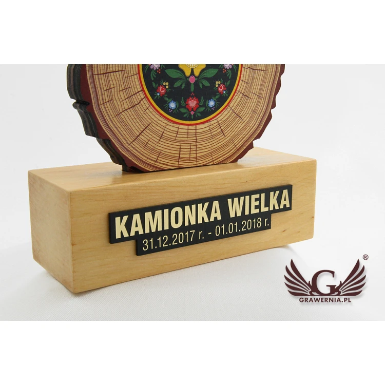 Trofeum drewniane  - FOLK - model DTA46 - wys. 21,5cm
