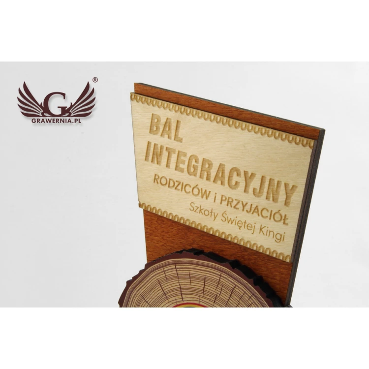 Trofeum drewniane  - FOLK - model DTA46 - wys. 21,5cm