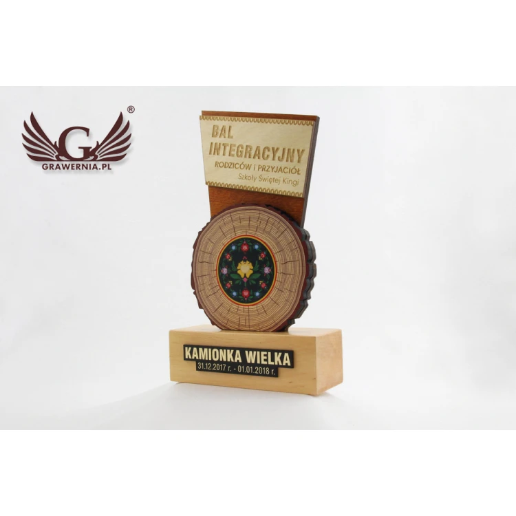 Trofeum drewniane  - FOLK - model DTA46 - wys. 21,5cm