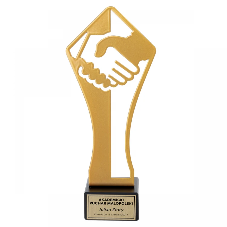 Trofeum metalowe Gratulacje - wysokość 21cm - FOL064