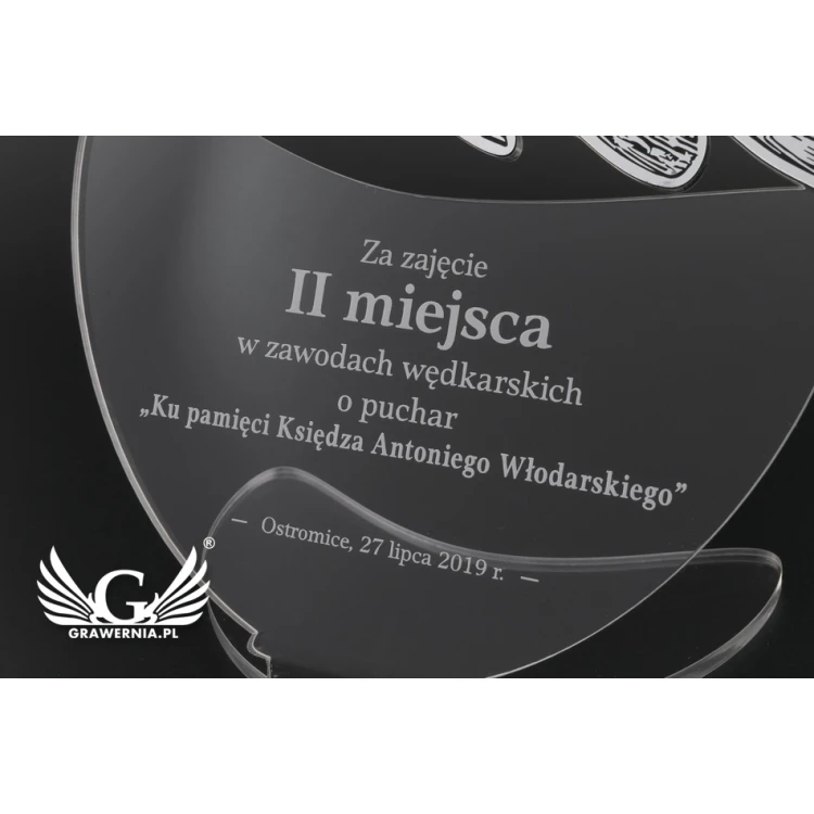 TROFEUM NA ZAWODY WĘDKARSKIE SPINNINGOWE - SZCZUPAK - model DTA10