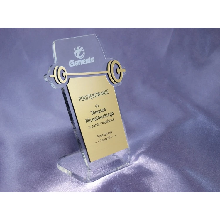 Trofeum akrylowe Sport - model DTA16 - wysokość 15 cm
