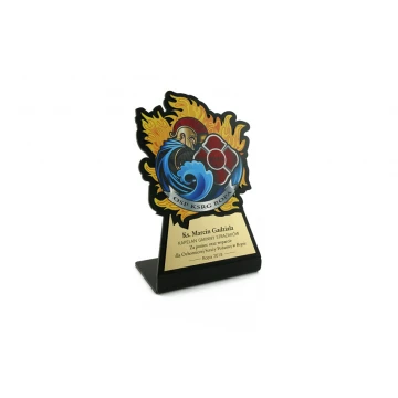 Trofeum Strażak z odznaką OSP - model DTA49 - wysokość 17cm - druk UV