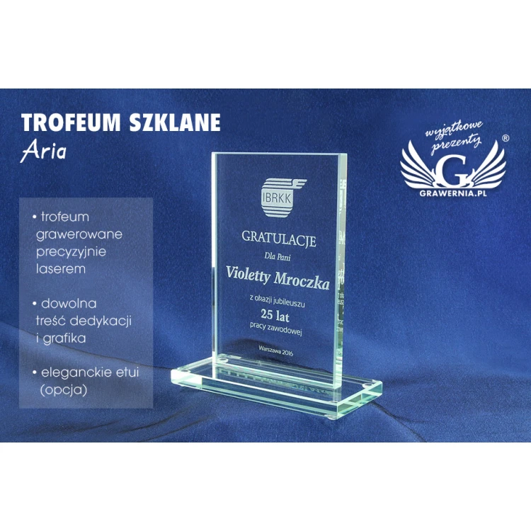 Trofeum szklane - ARIA