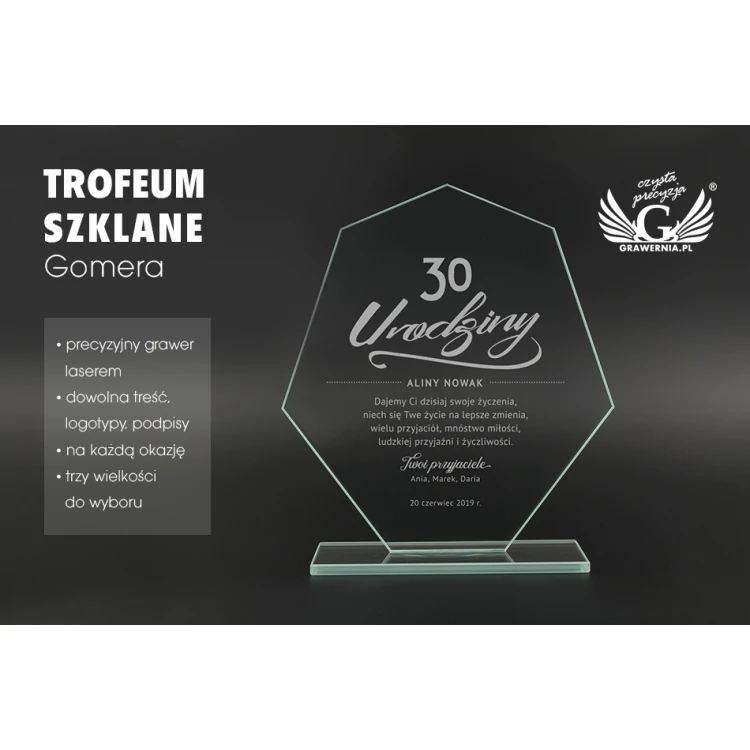 Trofeum szklane - Gomera - TSZ087