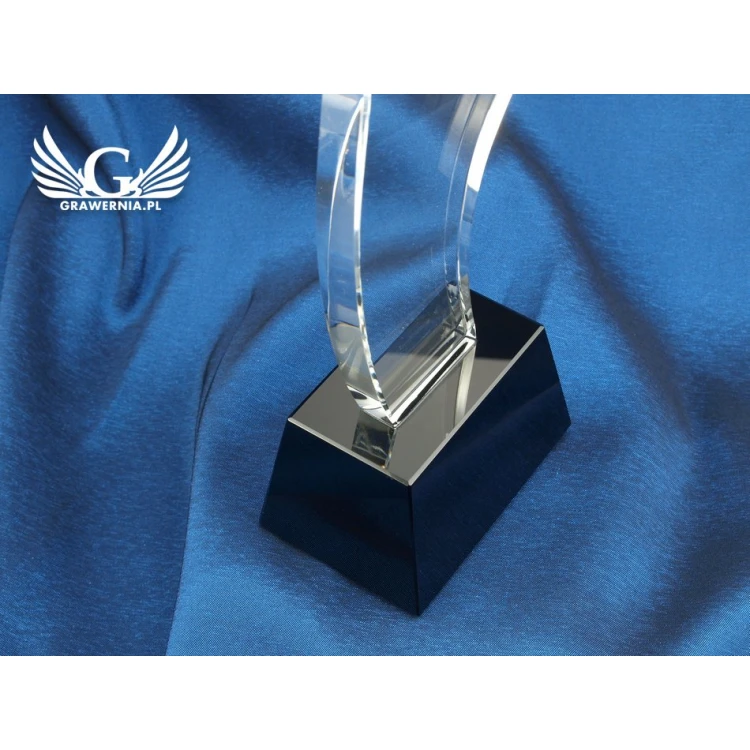 Trofeum szklane w etui - STAR